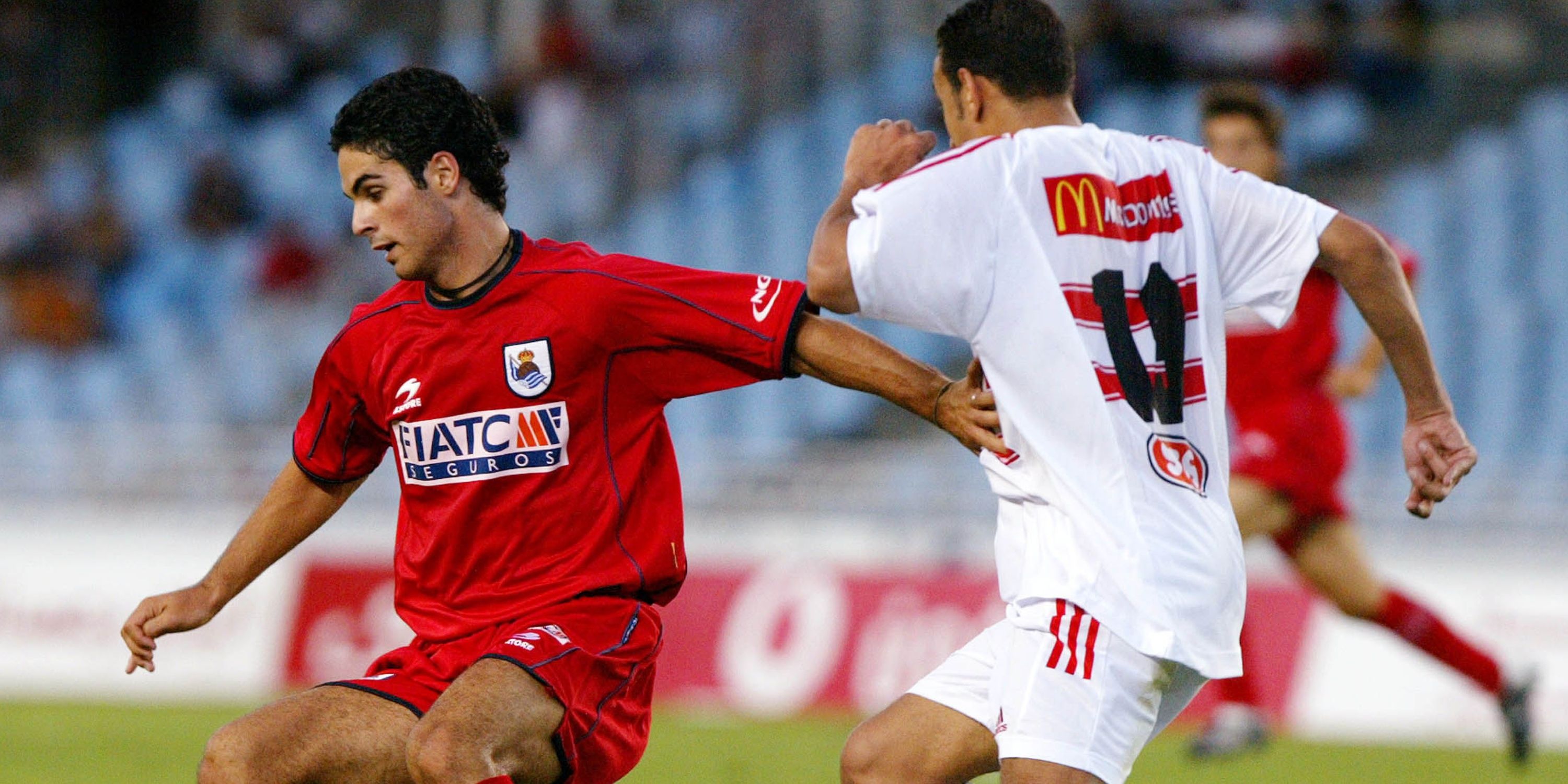 Mikel Arteta playing for Real Sociedad