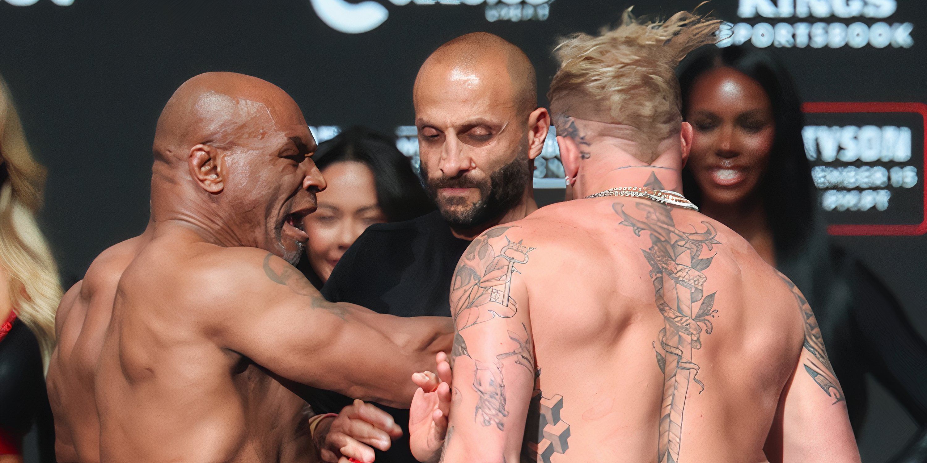 Mike Tyson slaps Jake Paul at weigh-in