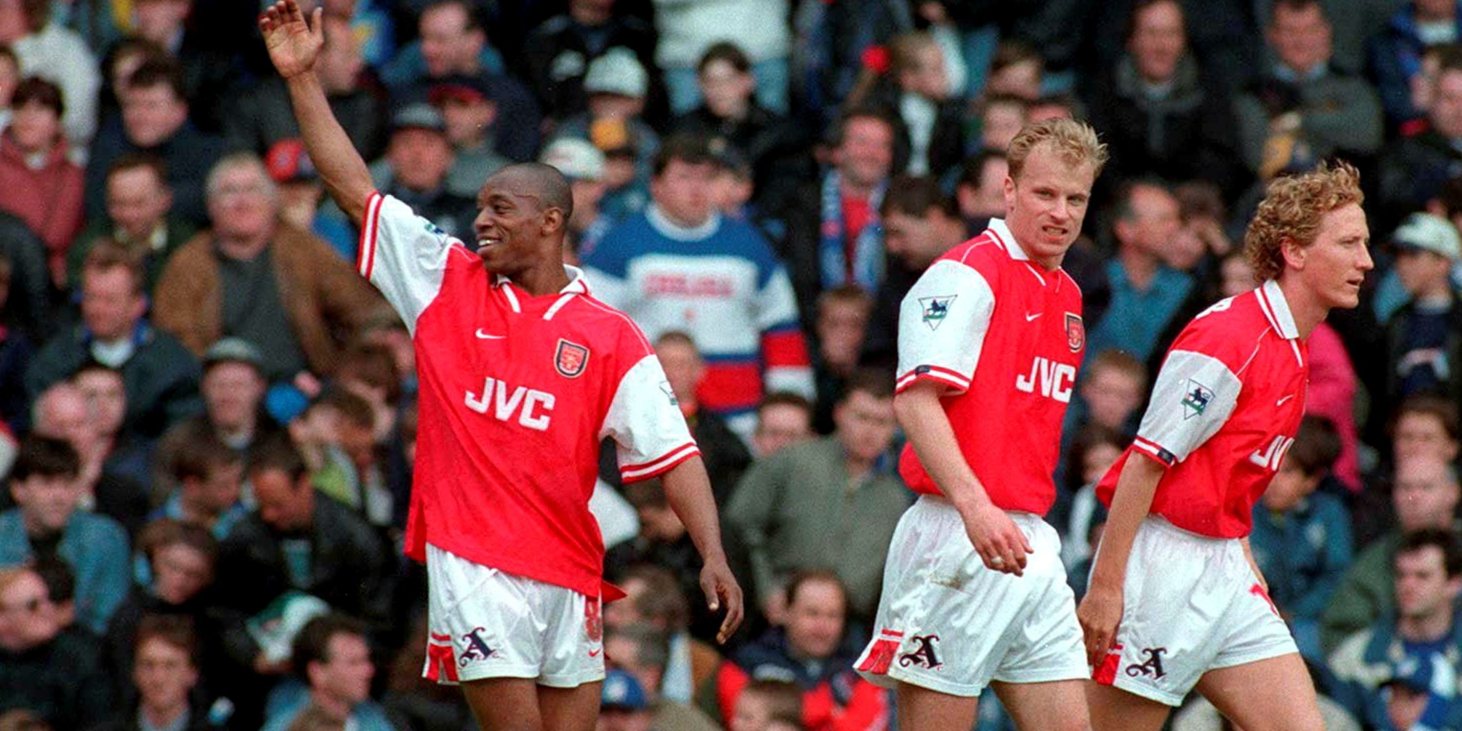 Dennis Bergkamp Ian Wright Arsenal