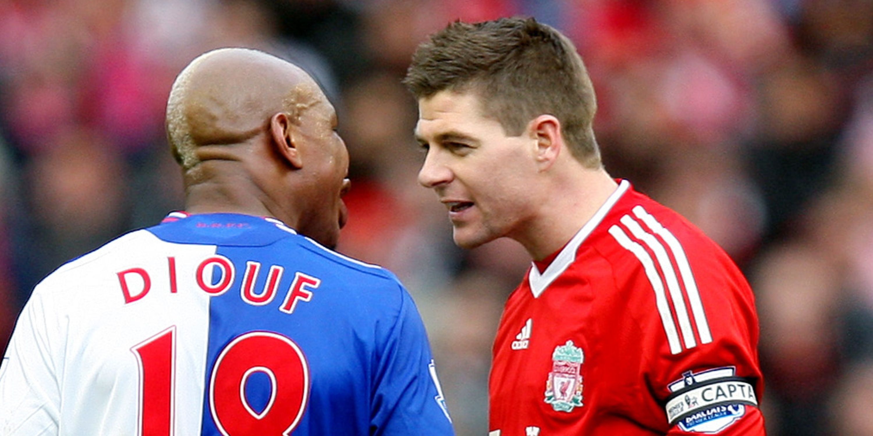 El Hadji Diouf and Gerrard