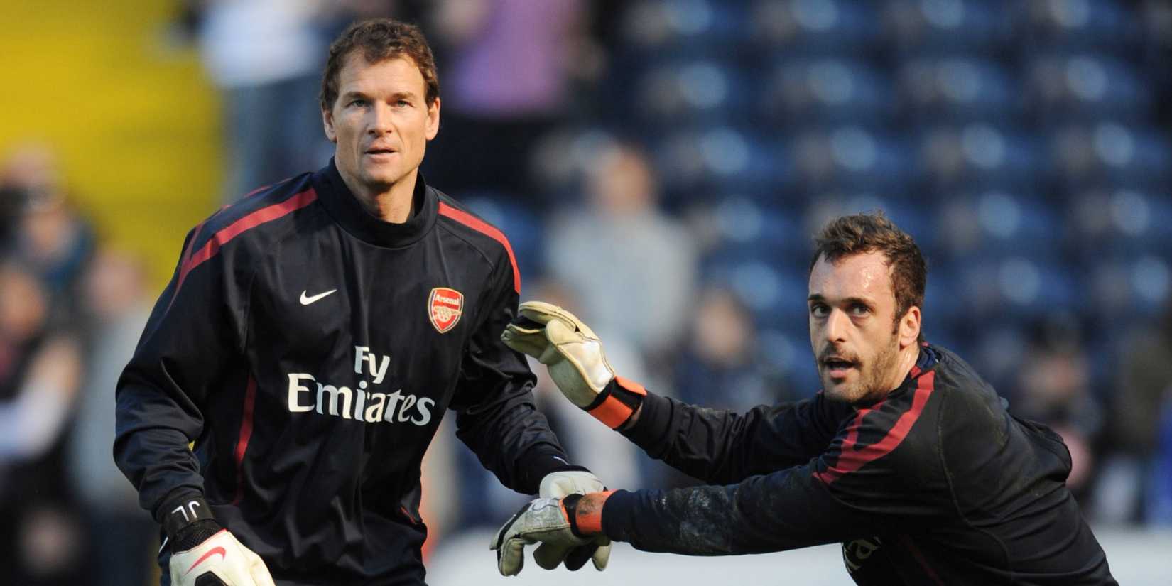 Jens Lehmann and Manuel Almunia
