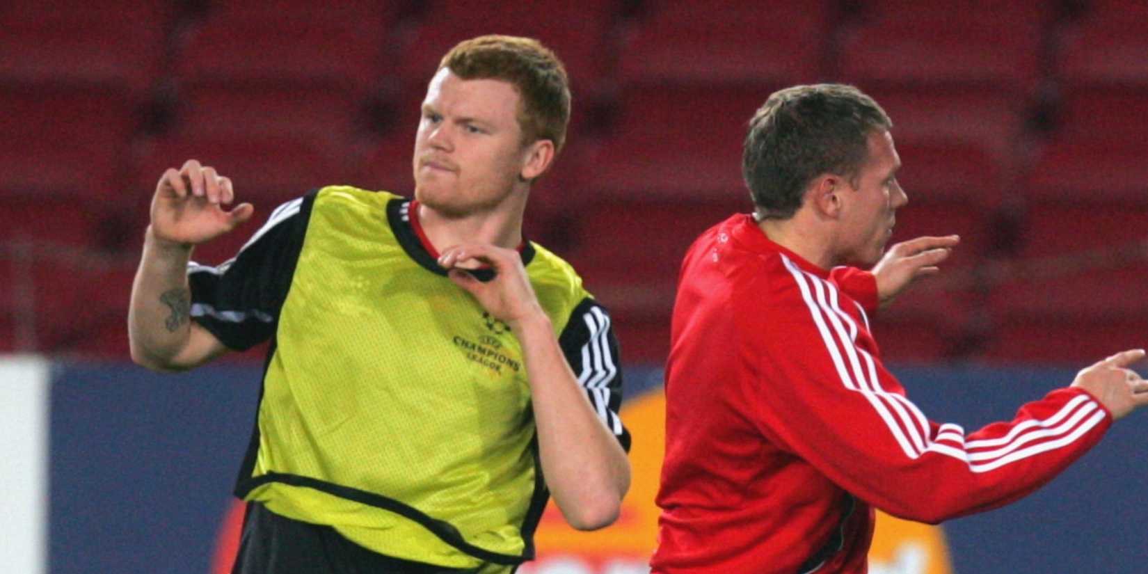 John Arne Riise and Craig Bellamy