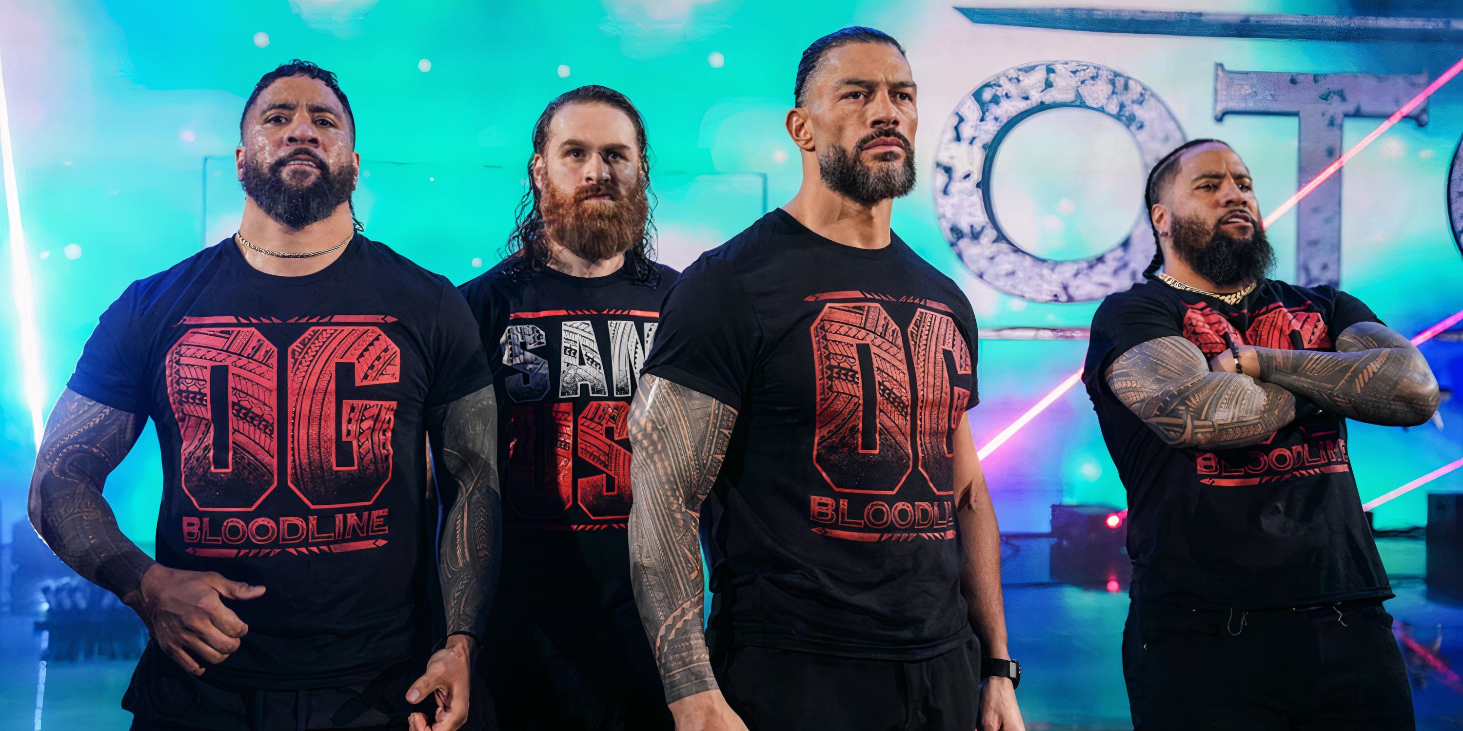 Roman Reigns Jimmy Jey Uso Sami Zayn