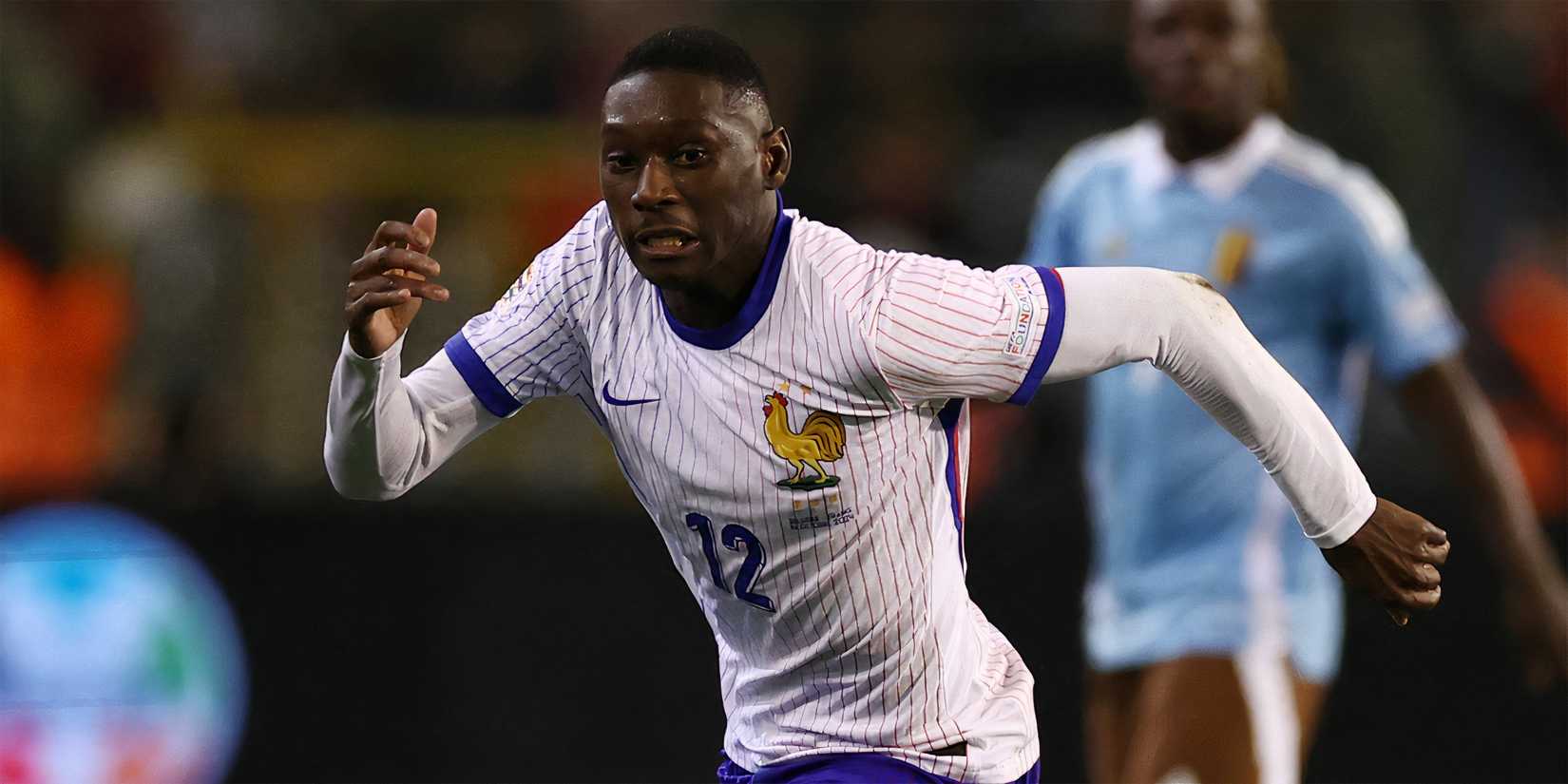 Randal Kolo Muani in action for France