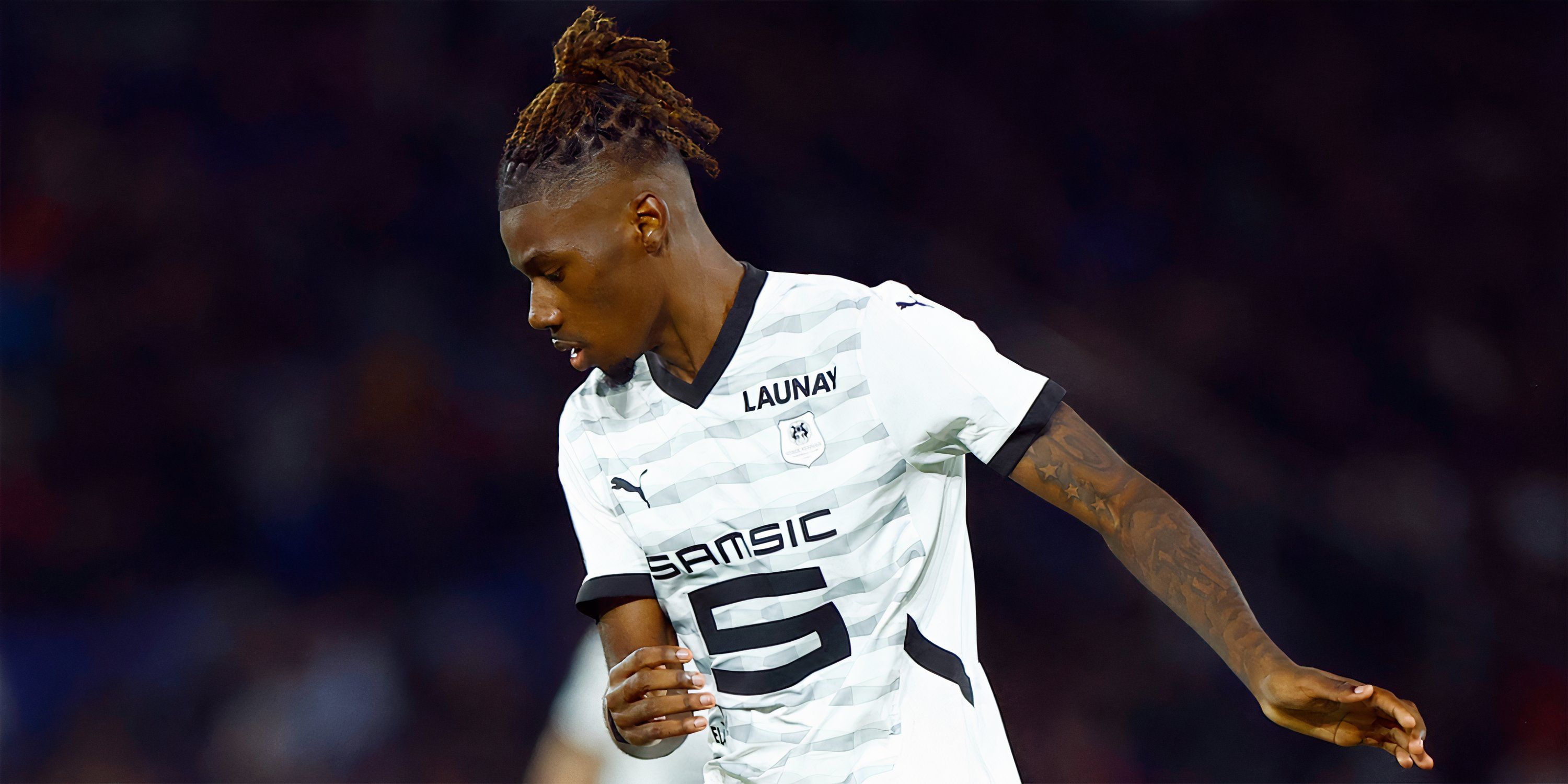 Christopher Wooh in action for Rennes
