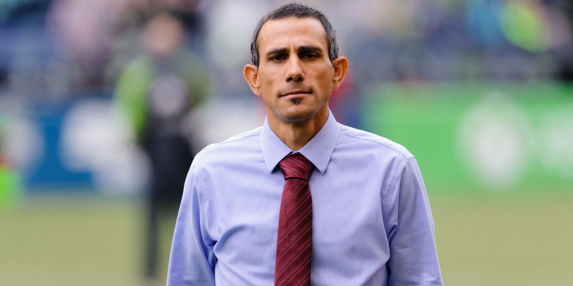 Colorado Rapids head coach Pablo Mastroeni prior to the game between the Seattle Sounders FC and the Colorado Rapids at CenturyLink Field. Seattle defeated Colorado 1-0