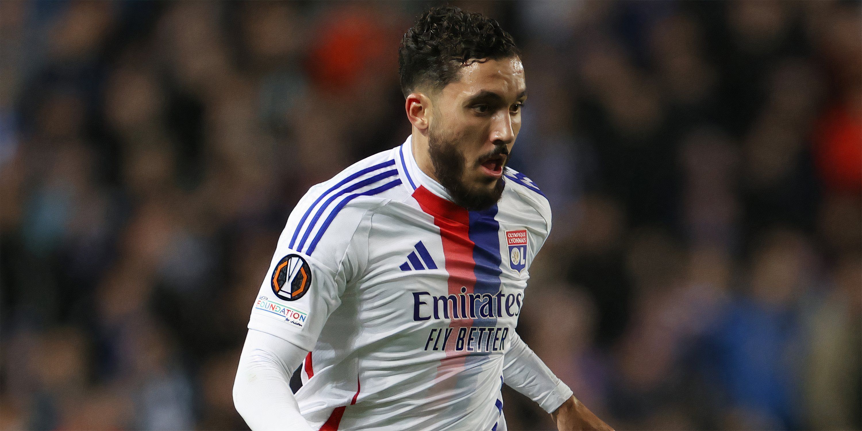 Rayan Cherki in action for Lyon