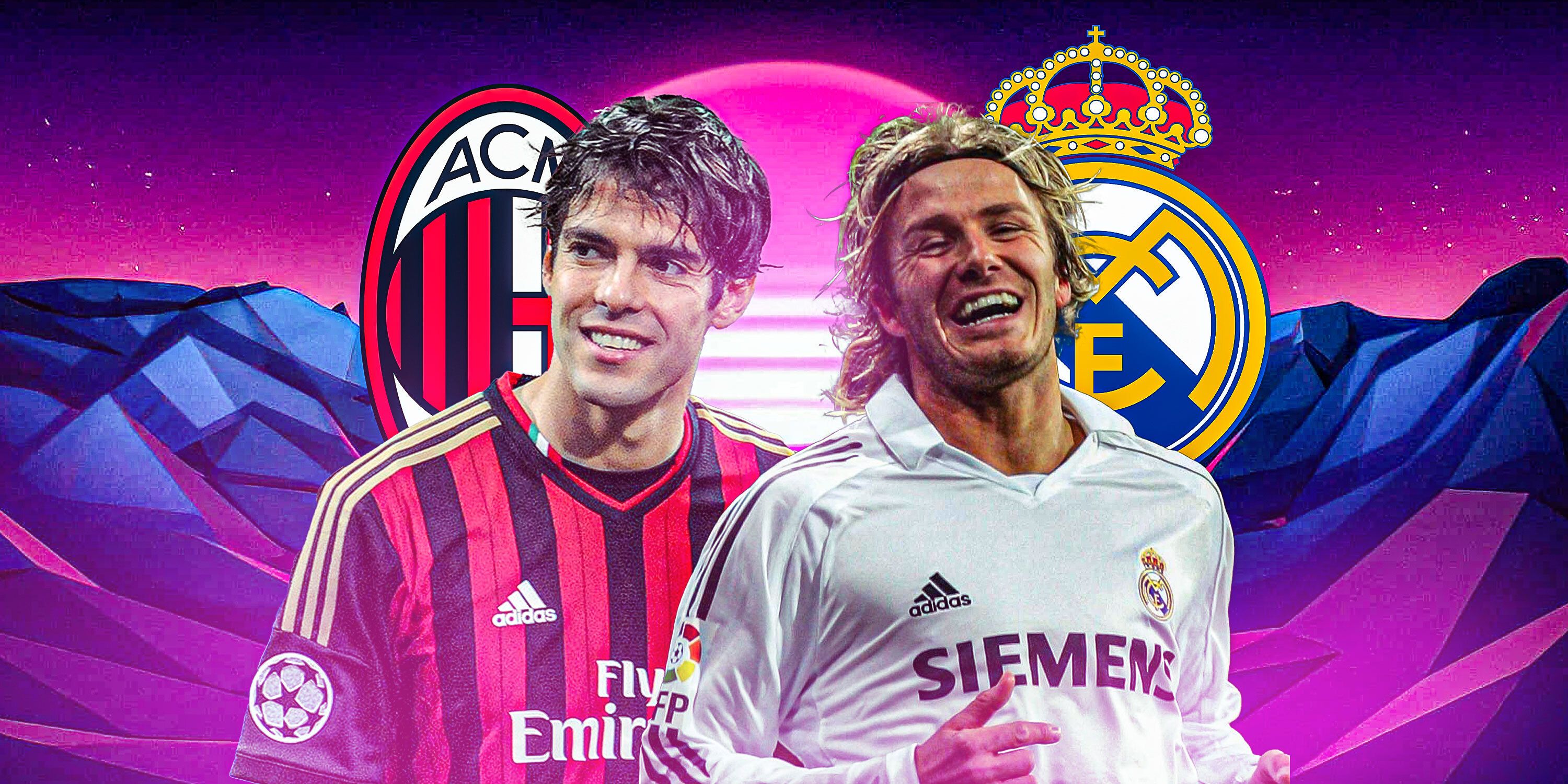 Kaka and David Beckham