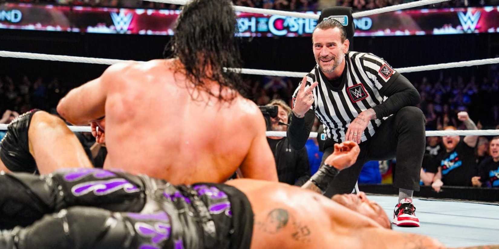 CM Punk and Drew McIntyre at Clash at the Castle
