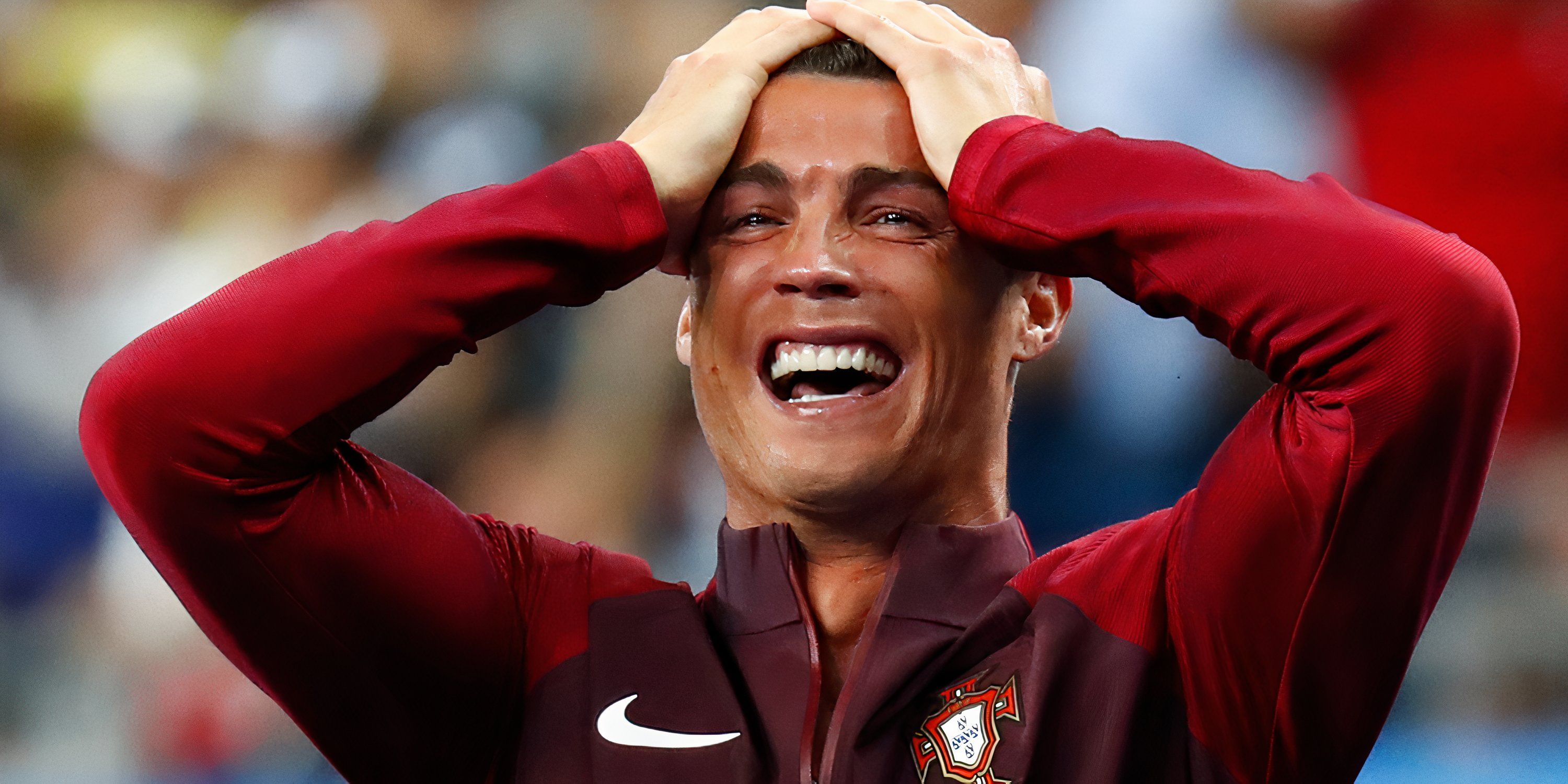 Cristiano Ronaldo crying