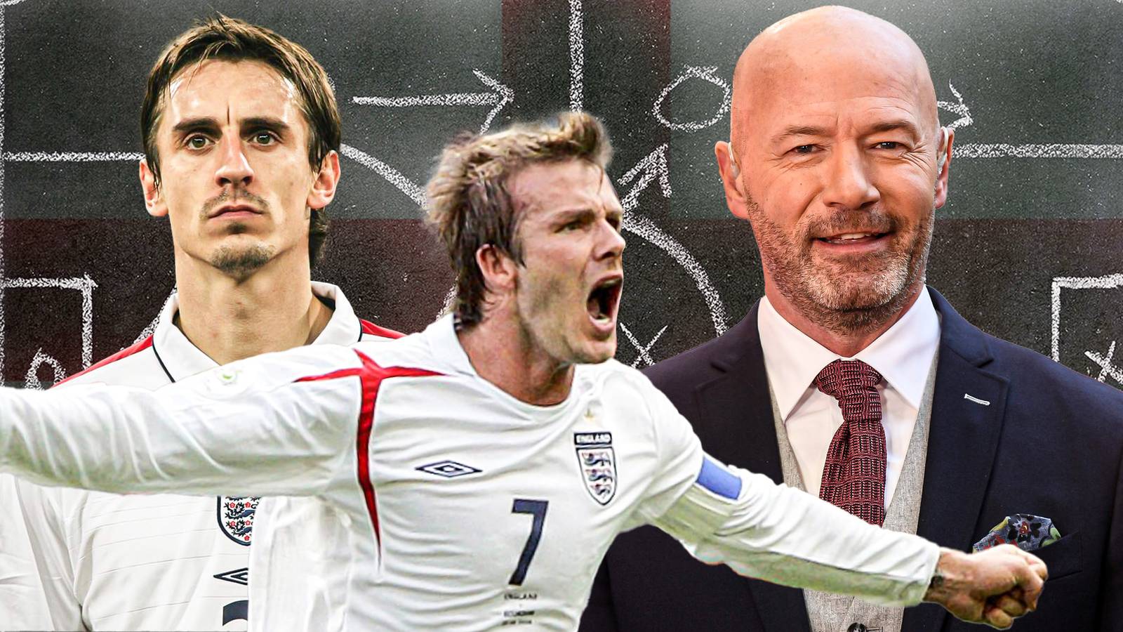 Alan Shearer named his greatest XI made up of just England teammates and it's a sight to behold