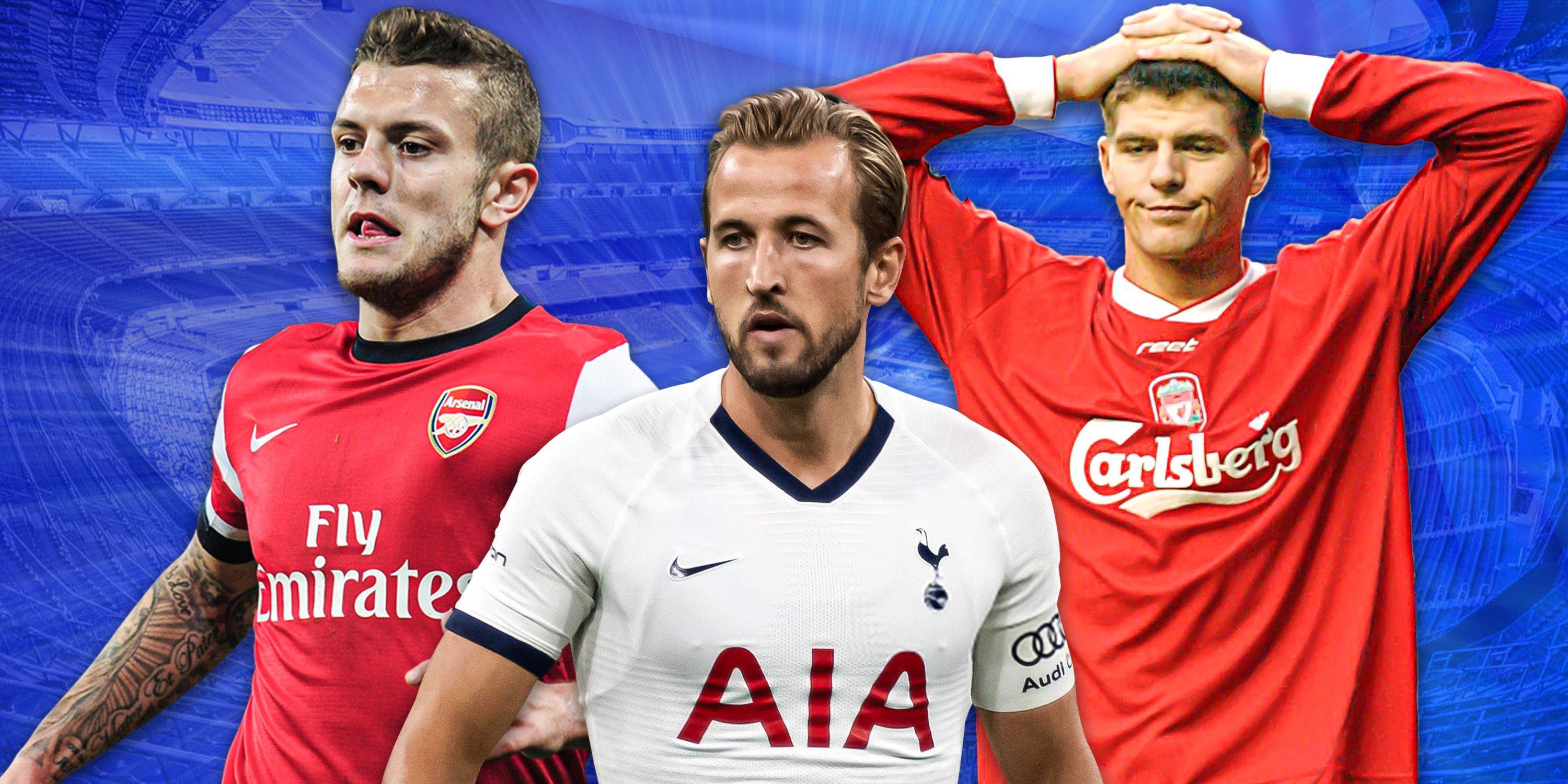 Harry Kane (Spurs), Jack Wilshere (Arsenal), Steven Gerrard (Liverpool) 