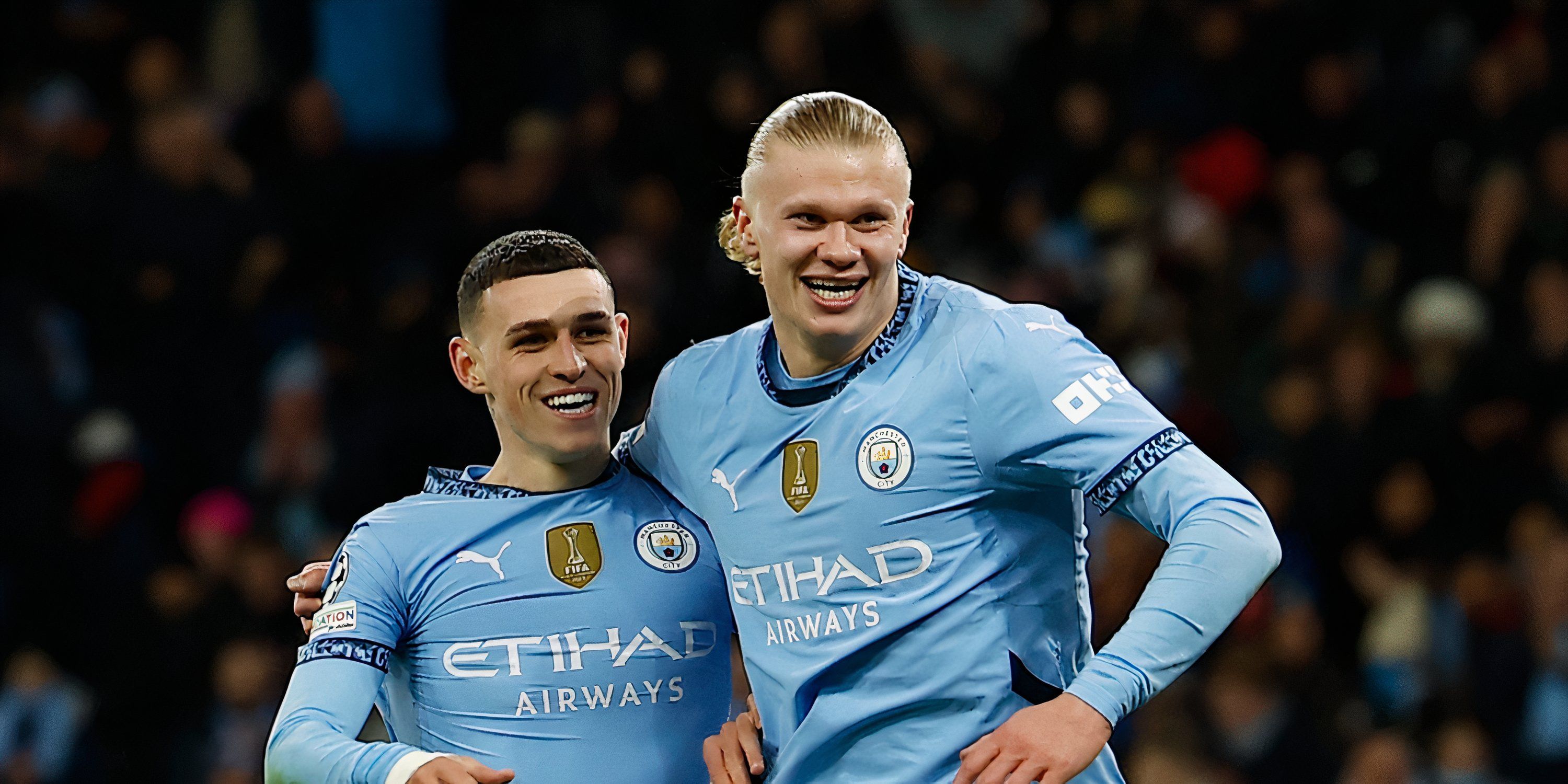 Erling Haaland and Phil Foden