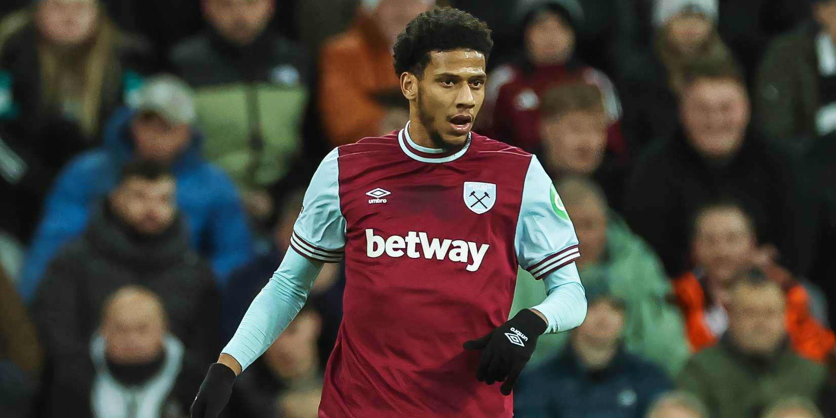 Jean-Clair Todibo in action for West Ham United