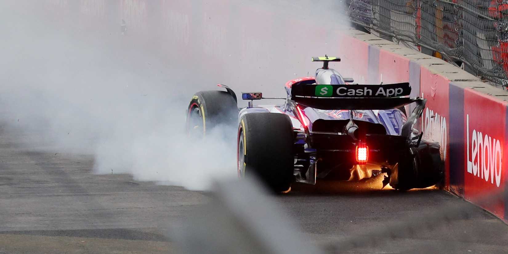 F1 car crash