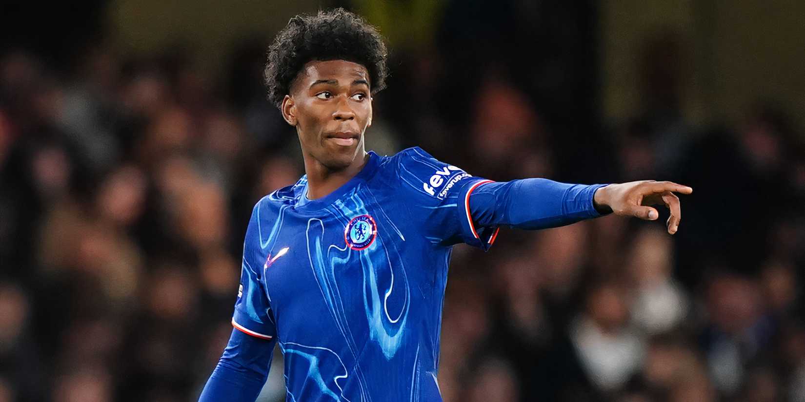 Josh Acheampong in action for Chelsea