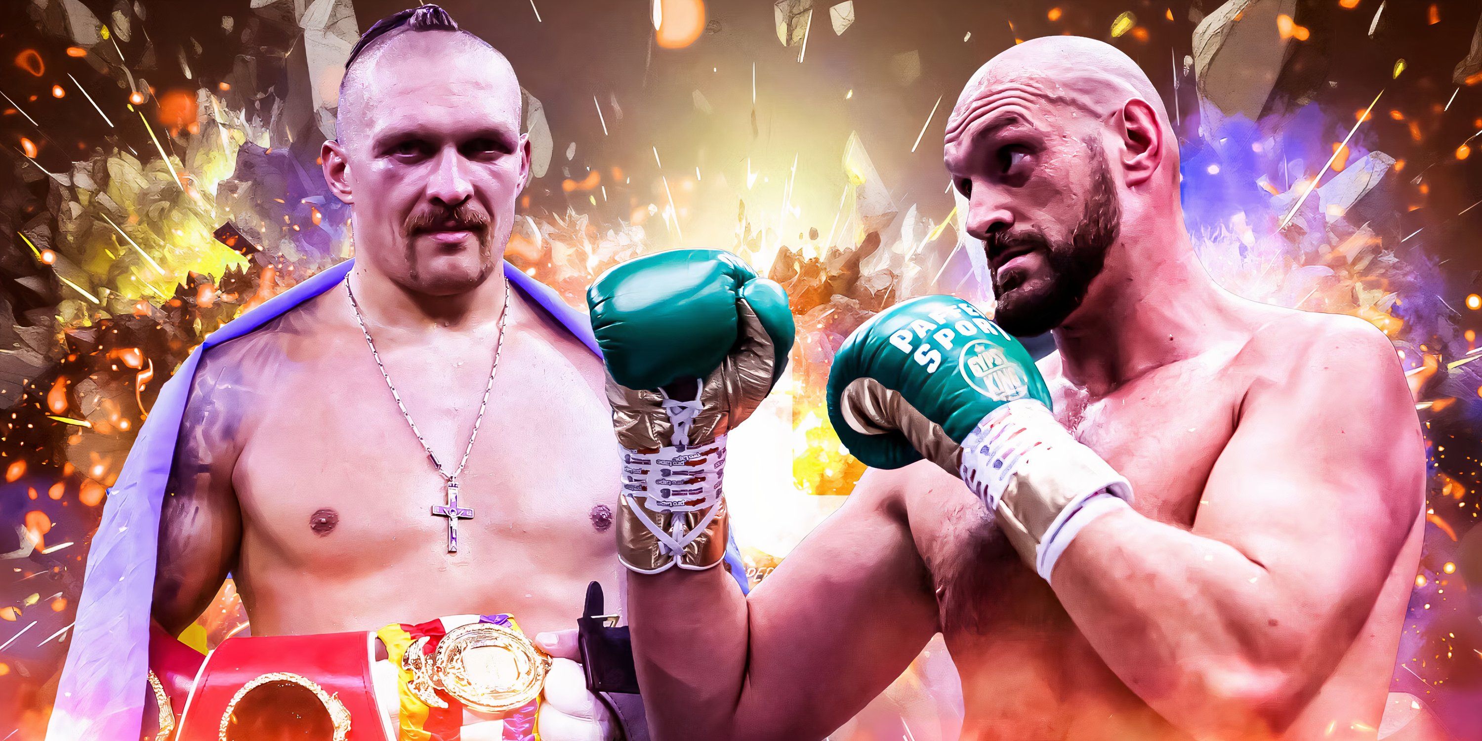 Tyson Fury squares up to Usyk