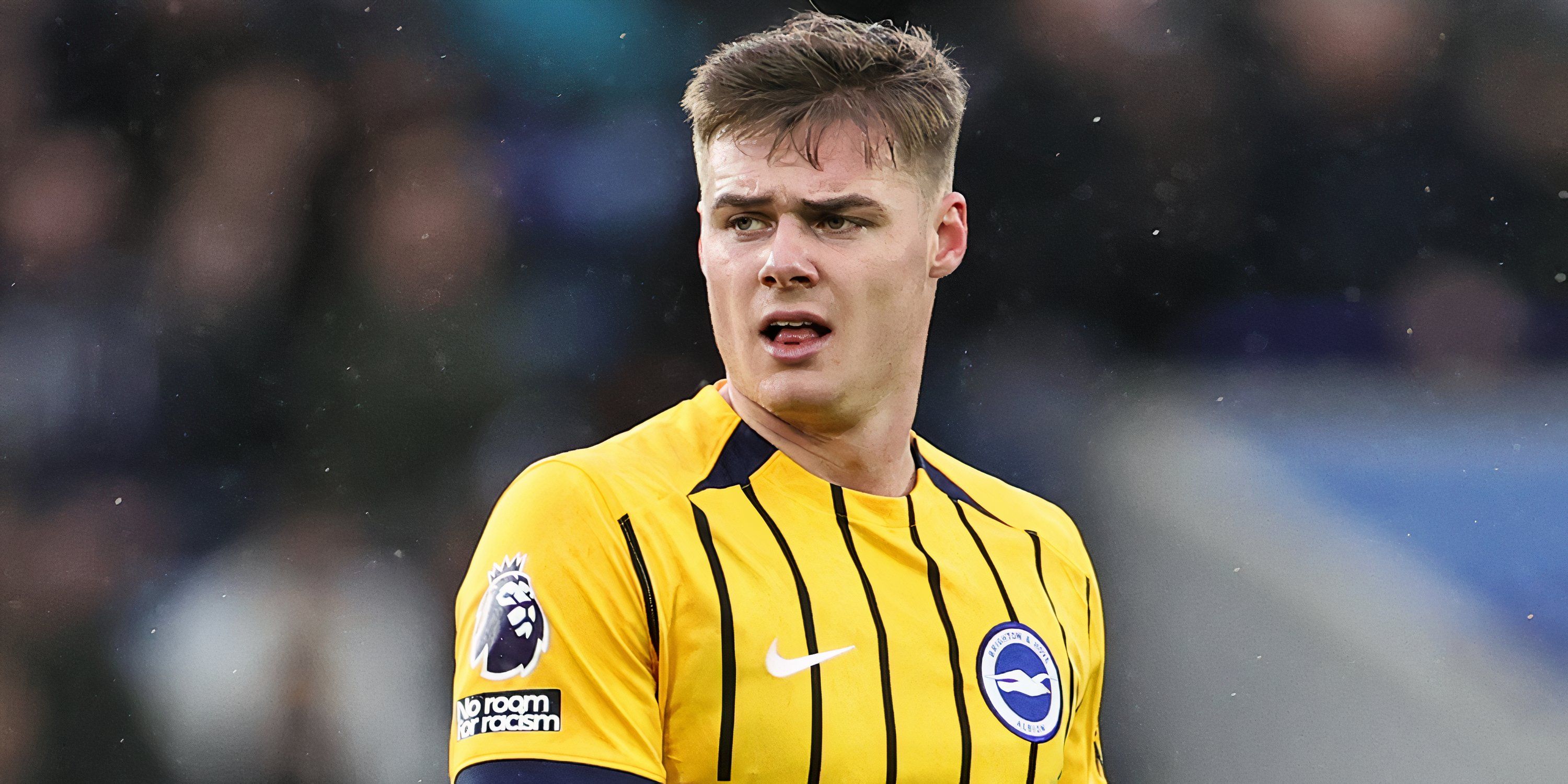 Evan Ferguson in action for Brighton & Hove Albion