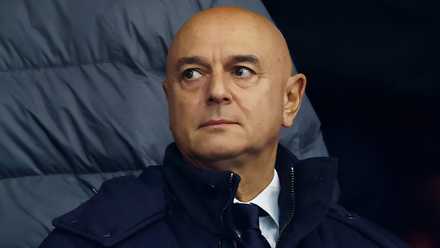 Tottenham Hotspur chairman Daniel Levy watching on from the stands