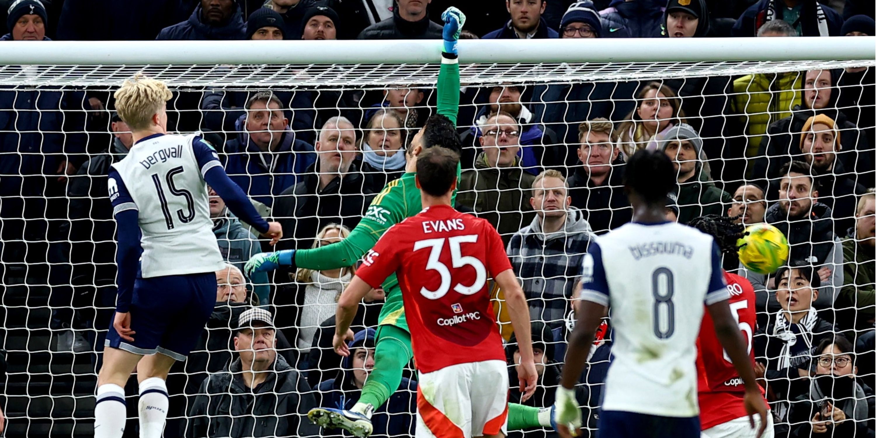 Manchester United's Altay Bayindir against Tottenham