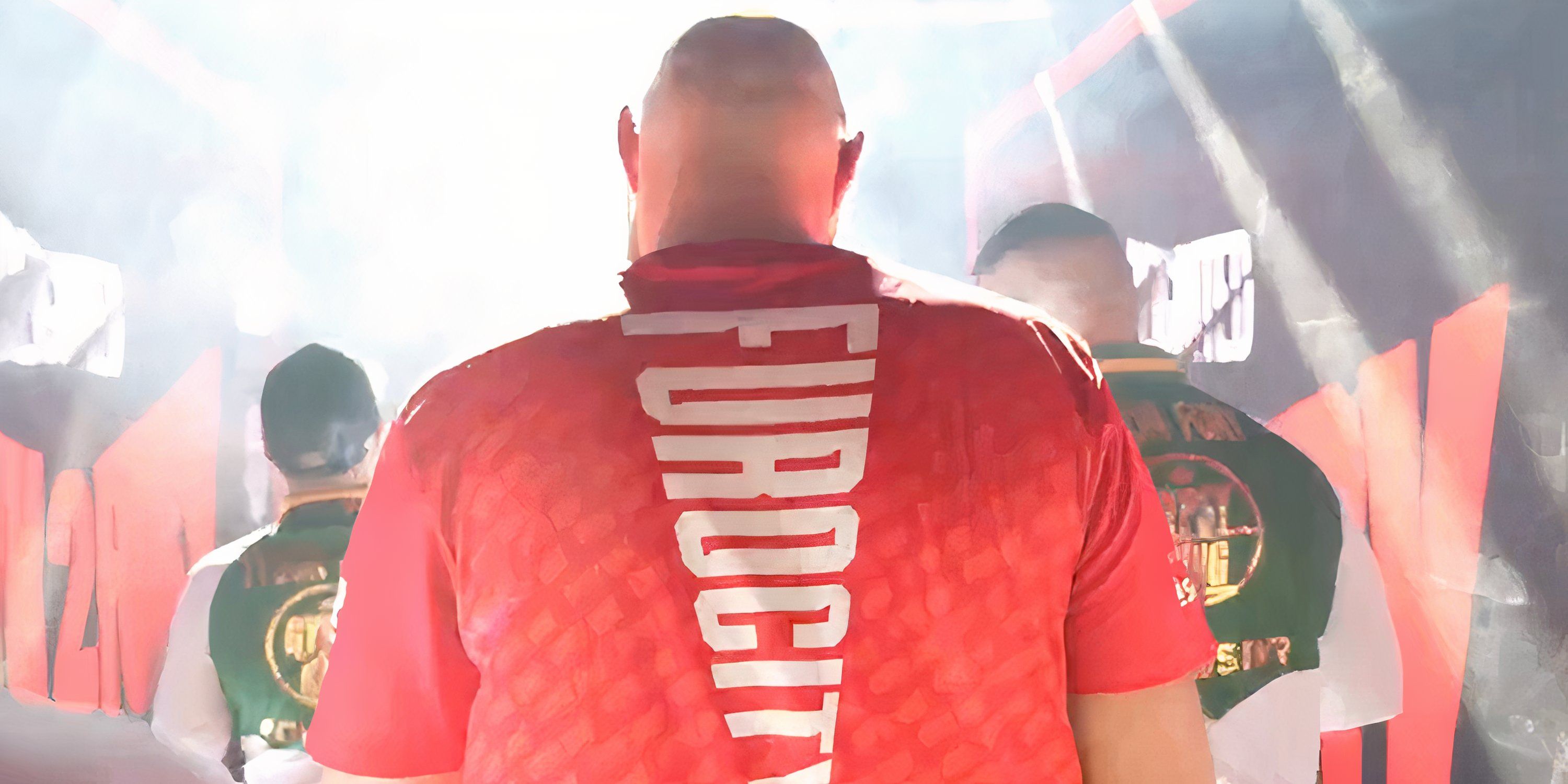 Tyson Fury leaving the ring after Oleksandr Usyk fight
