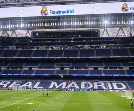 Real Madrid's Santiago Bernabeu stadium