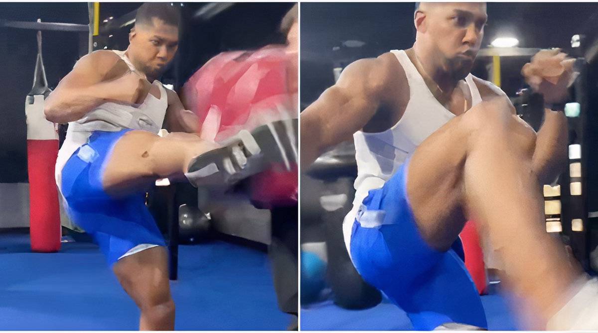 Footage of Anthony Joshua Throwing a UFC Kick Has Everyone Saying The ...
