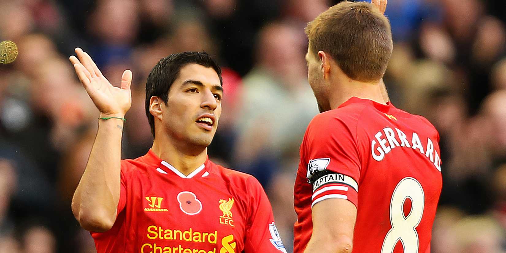 Steven Gerrard Luis Suarez Liverpool