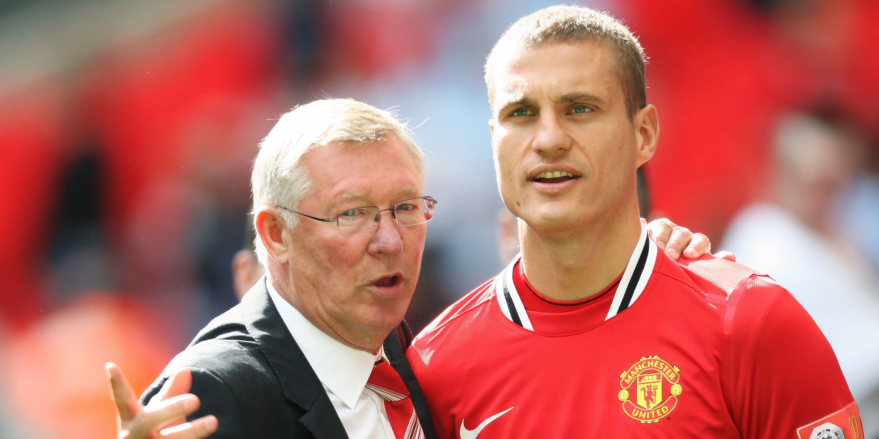 Sir Alex Ferguson and Nemanja Vidic