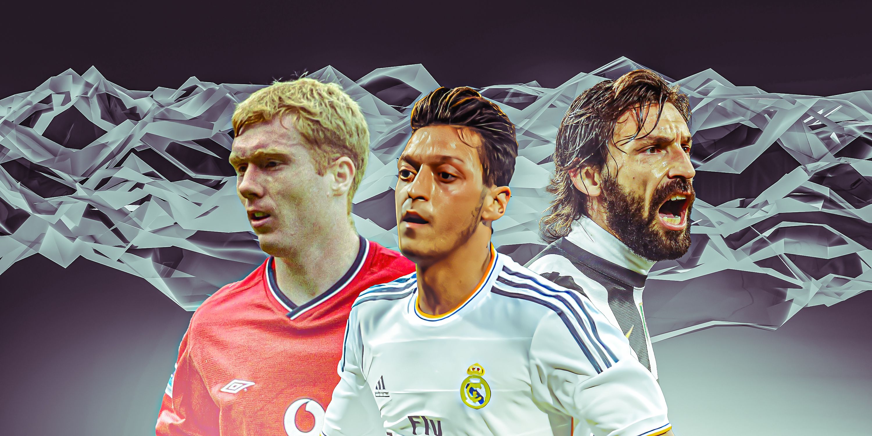 Andrea Pirlo (Juventus), Paul Scholes (Manchester United), Mesut Ozil (Real Madrid)