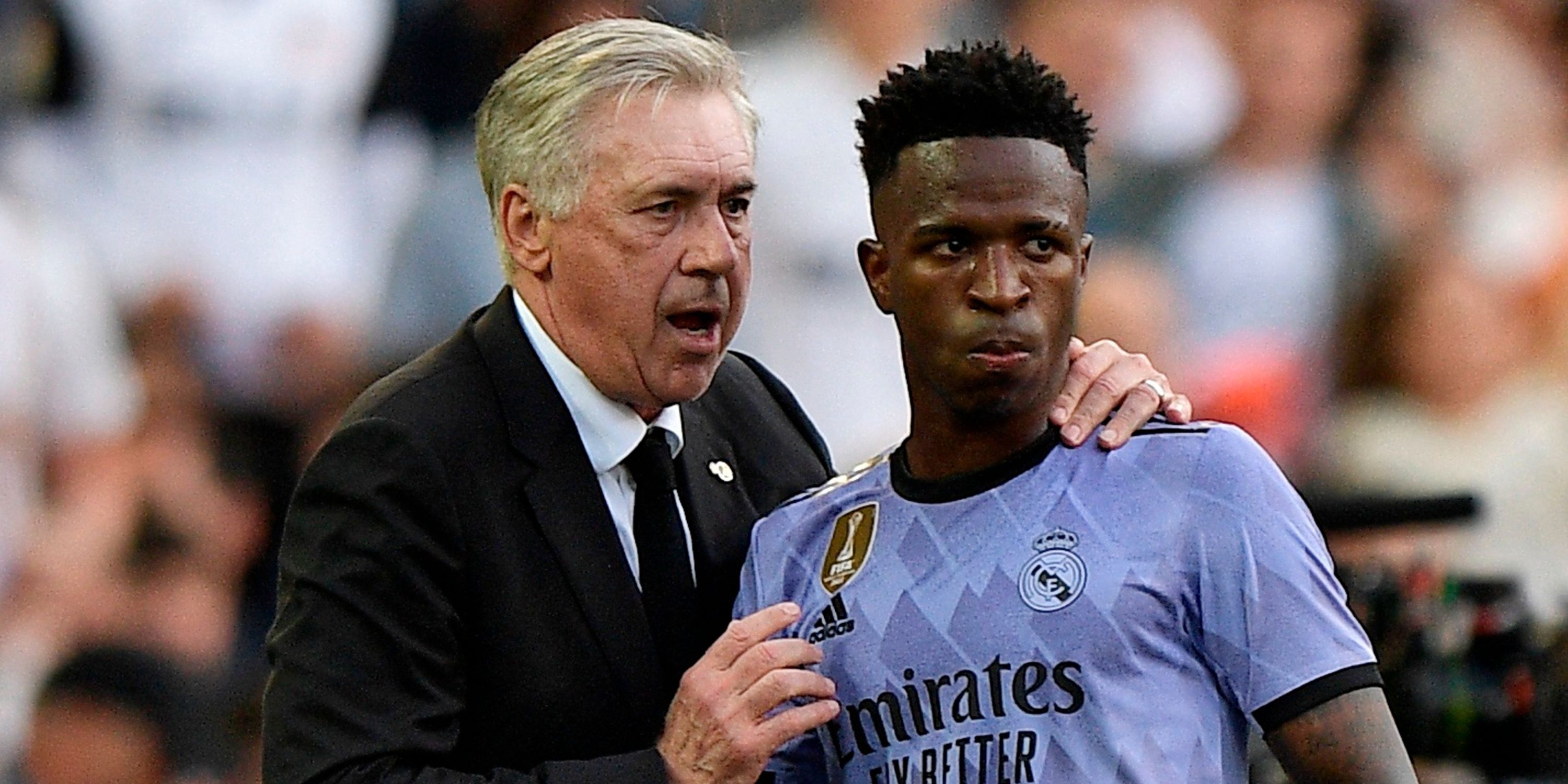 Carlo Ancelotti and Vinicius Junior