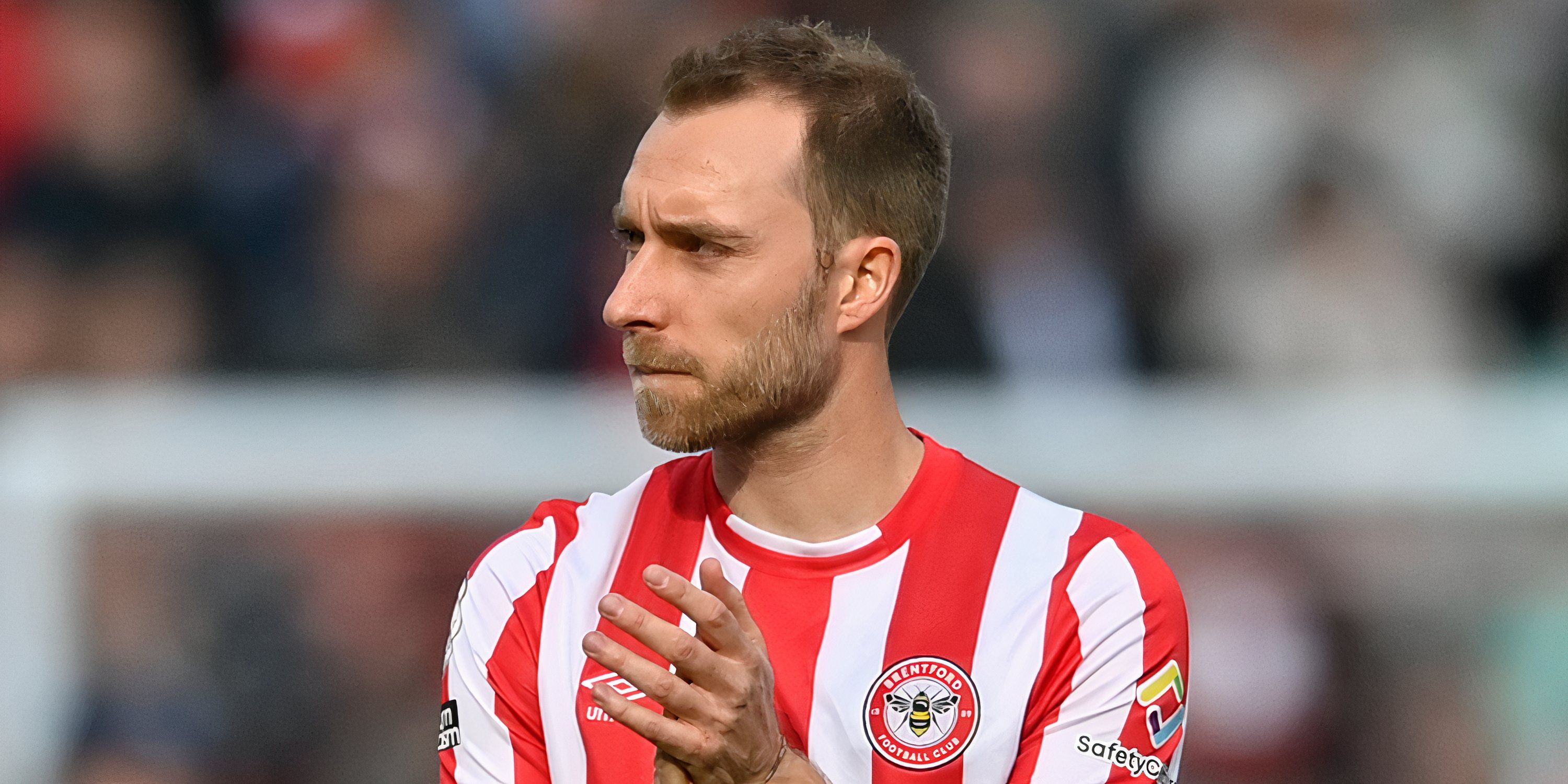 Christian Eriksen in action for Brentford