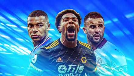 Adama Traore (Wolves), Kylian Mbappe (France), Kyle Walker (Man City)