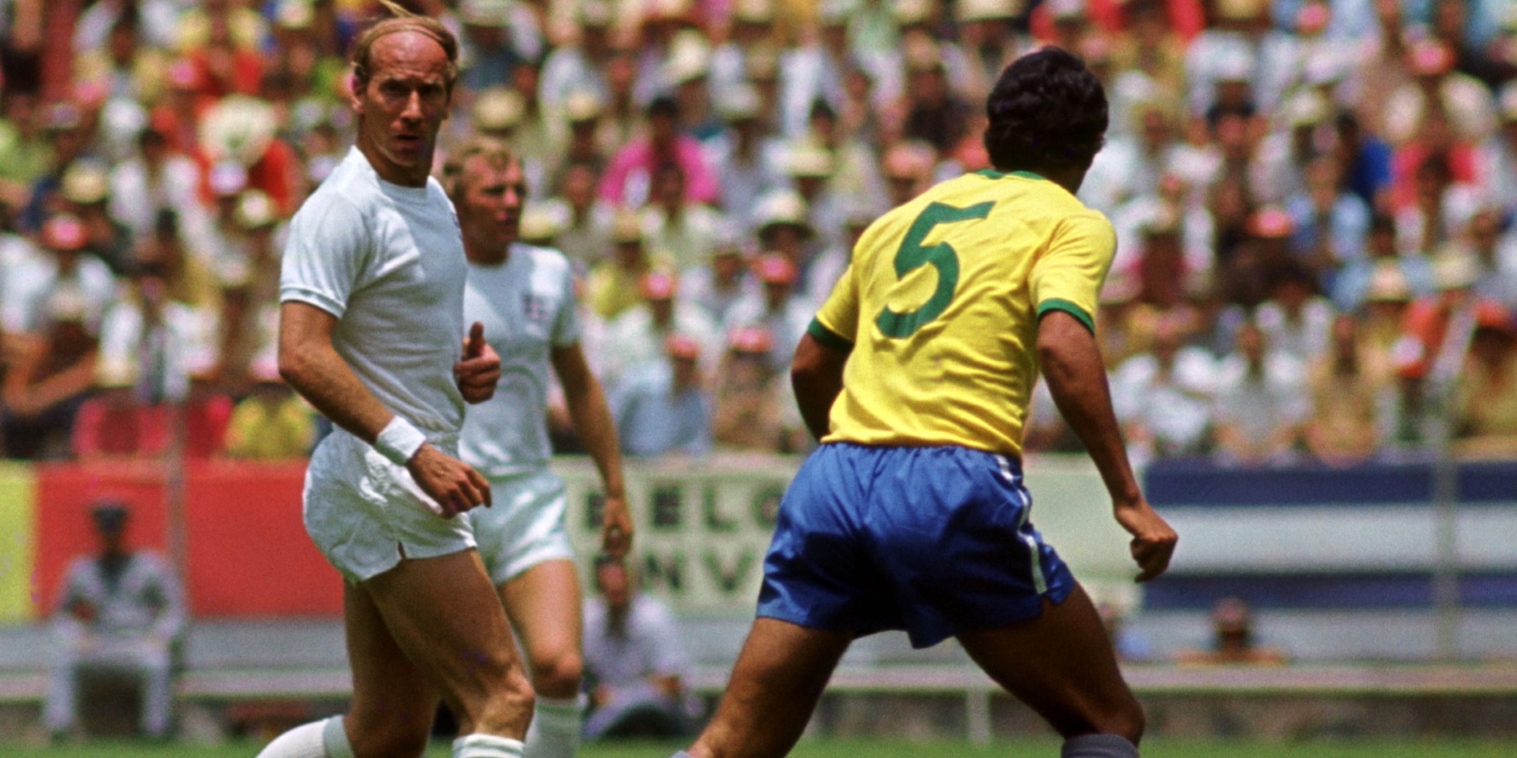 Bobby Charlton vs Brazil at the 1970 World Cup