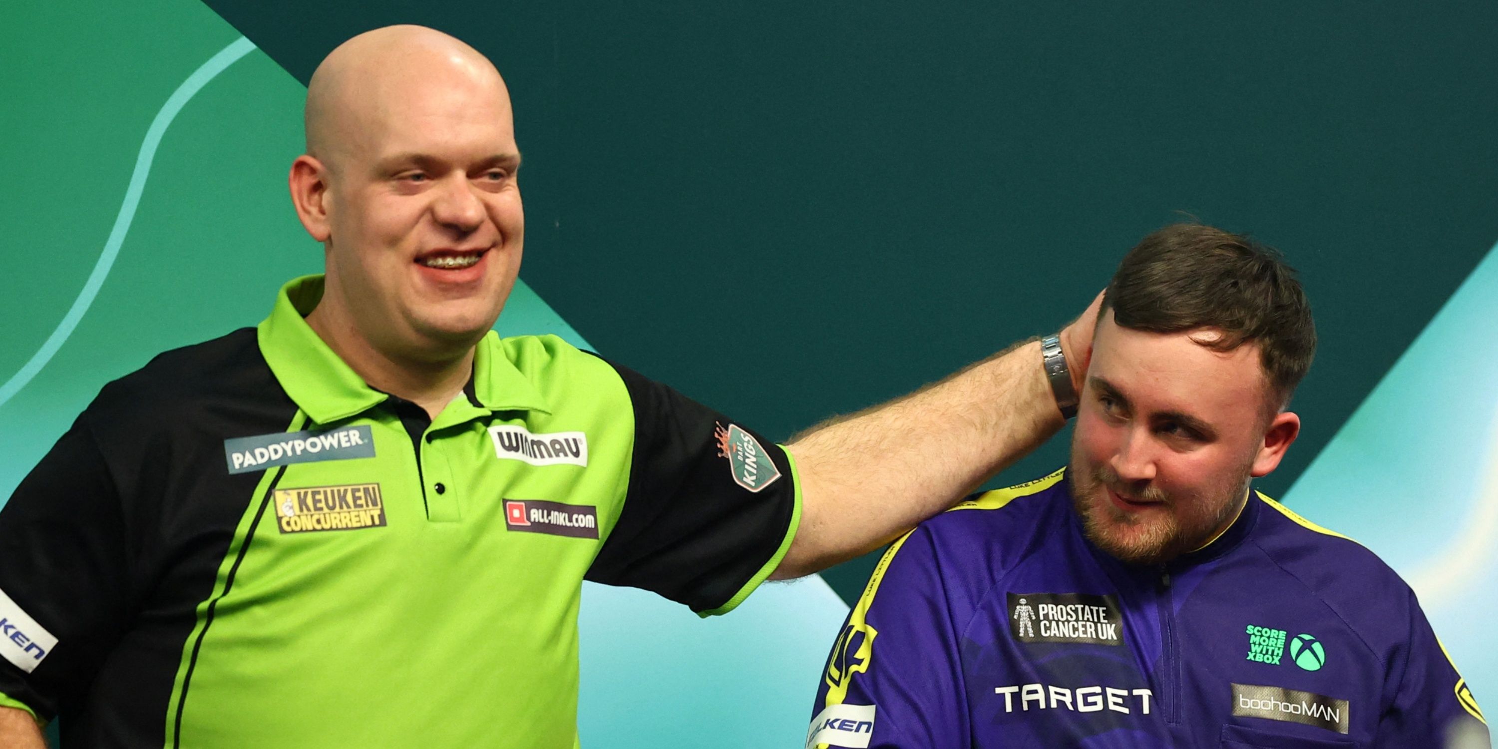 Michael Van Gerwen and Luke Littler