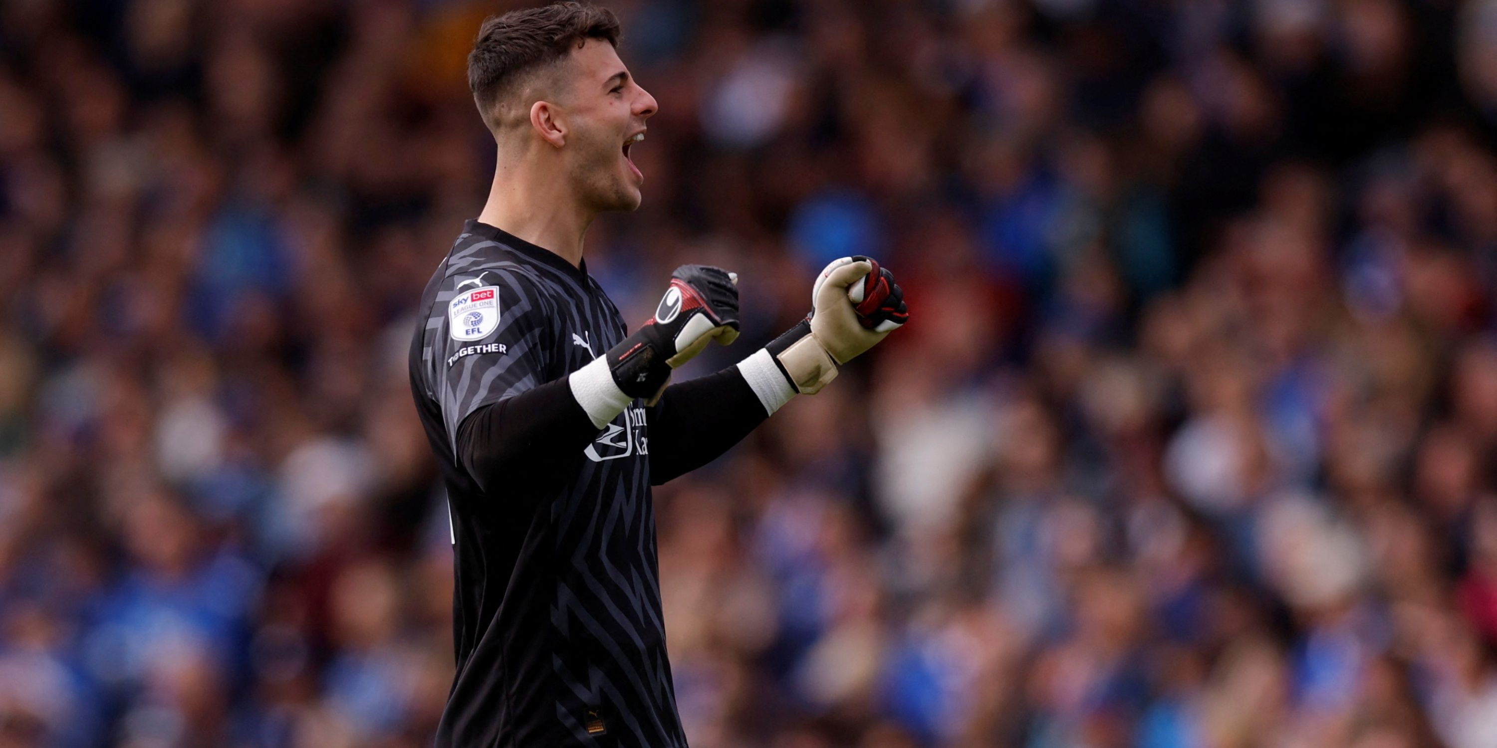 Sam Tickle -  League One - Portsmouth v Wigan Athletic