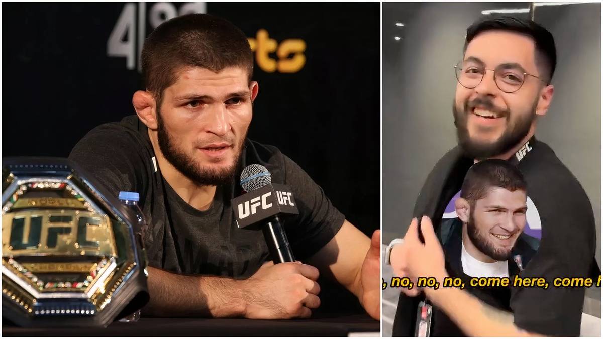 Khabib Confronts UFC Employee for Carrying Championship Belt Backstage