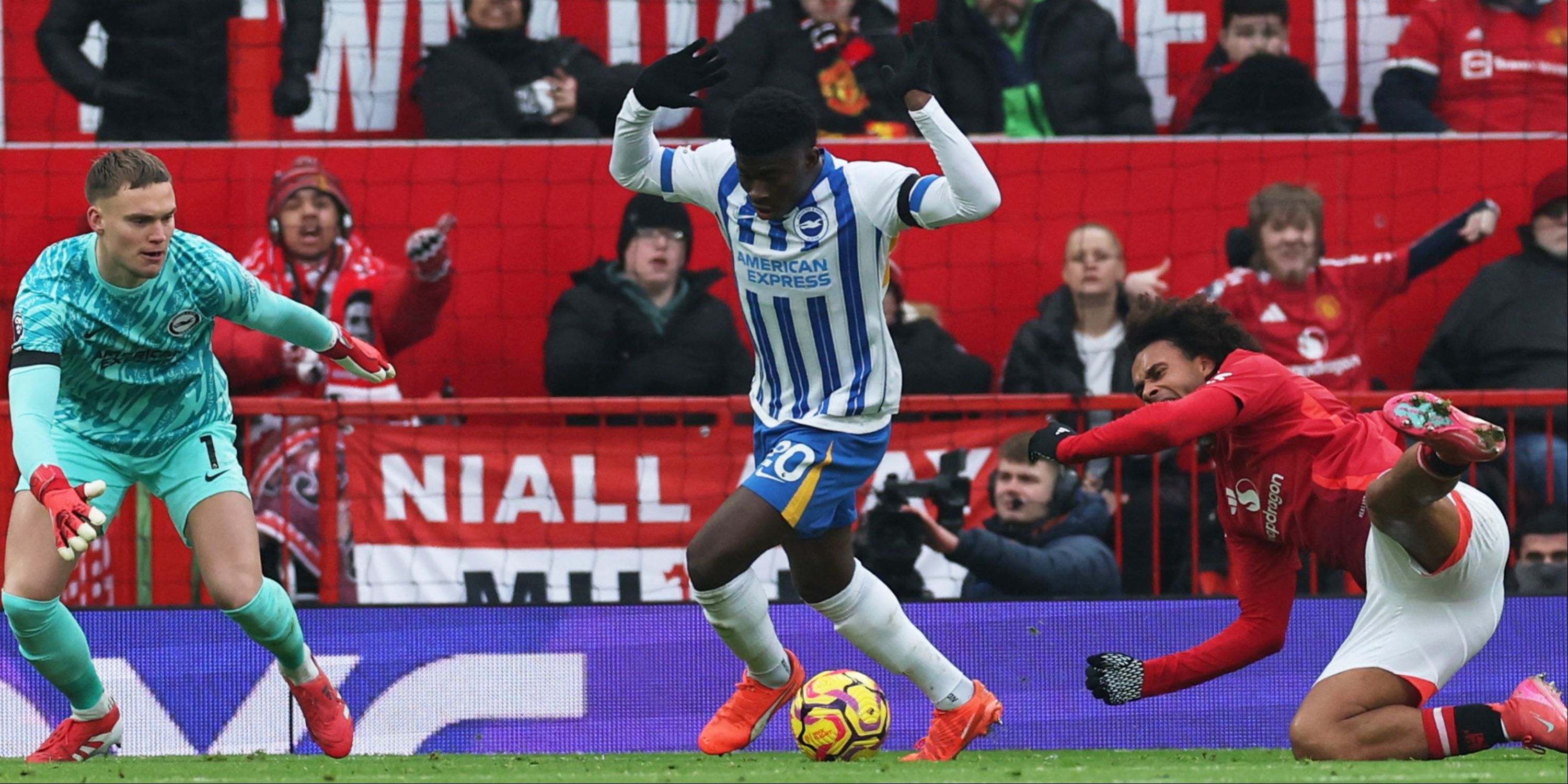 Why Carlos Baleba Wasn't Sent Off For Foul on Joshua Zirkzee in Man Utd 1-3  Brighton