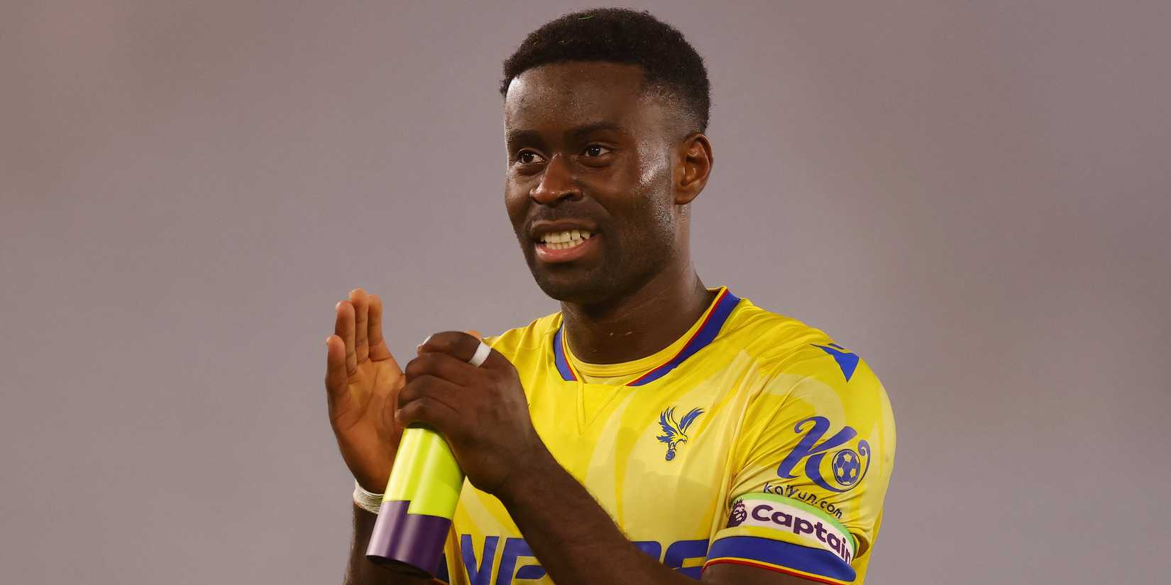 Marc Guehi celebrating after a Crystal Palace win