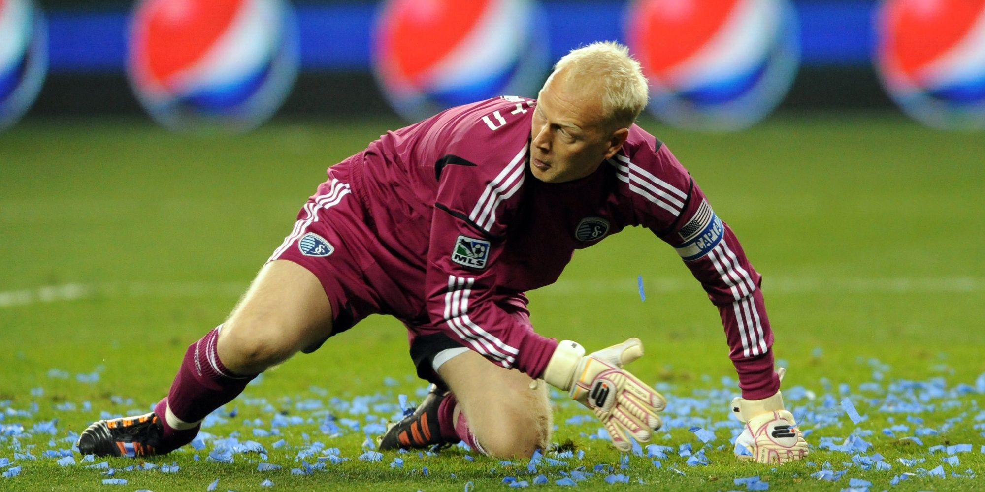 Sporting KC goalkeeper Jimmy Nielsen