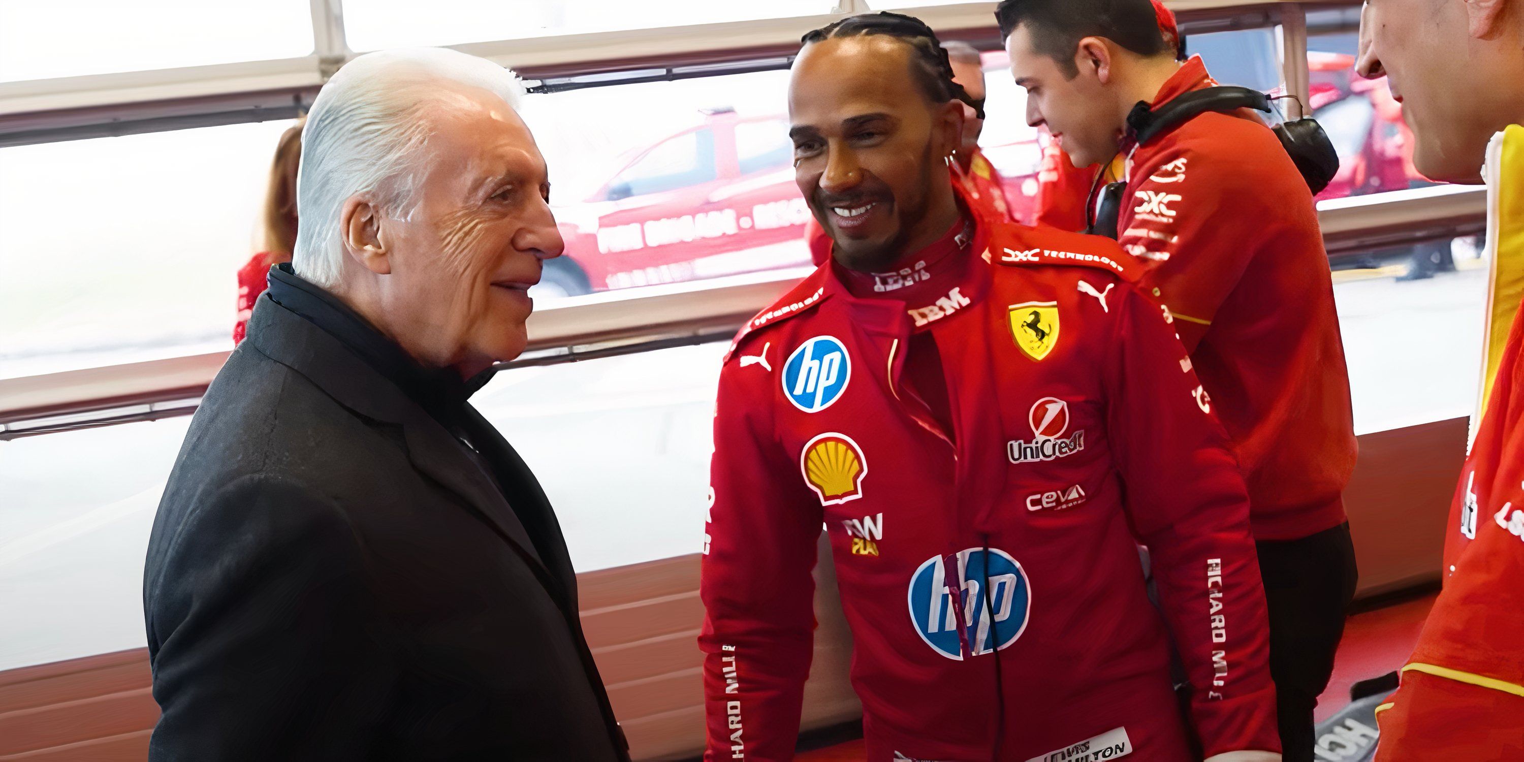 Lewis Hamilton's first day at Ferrari