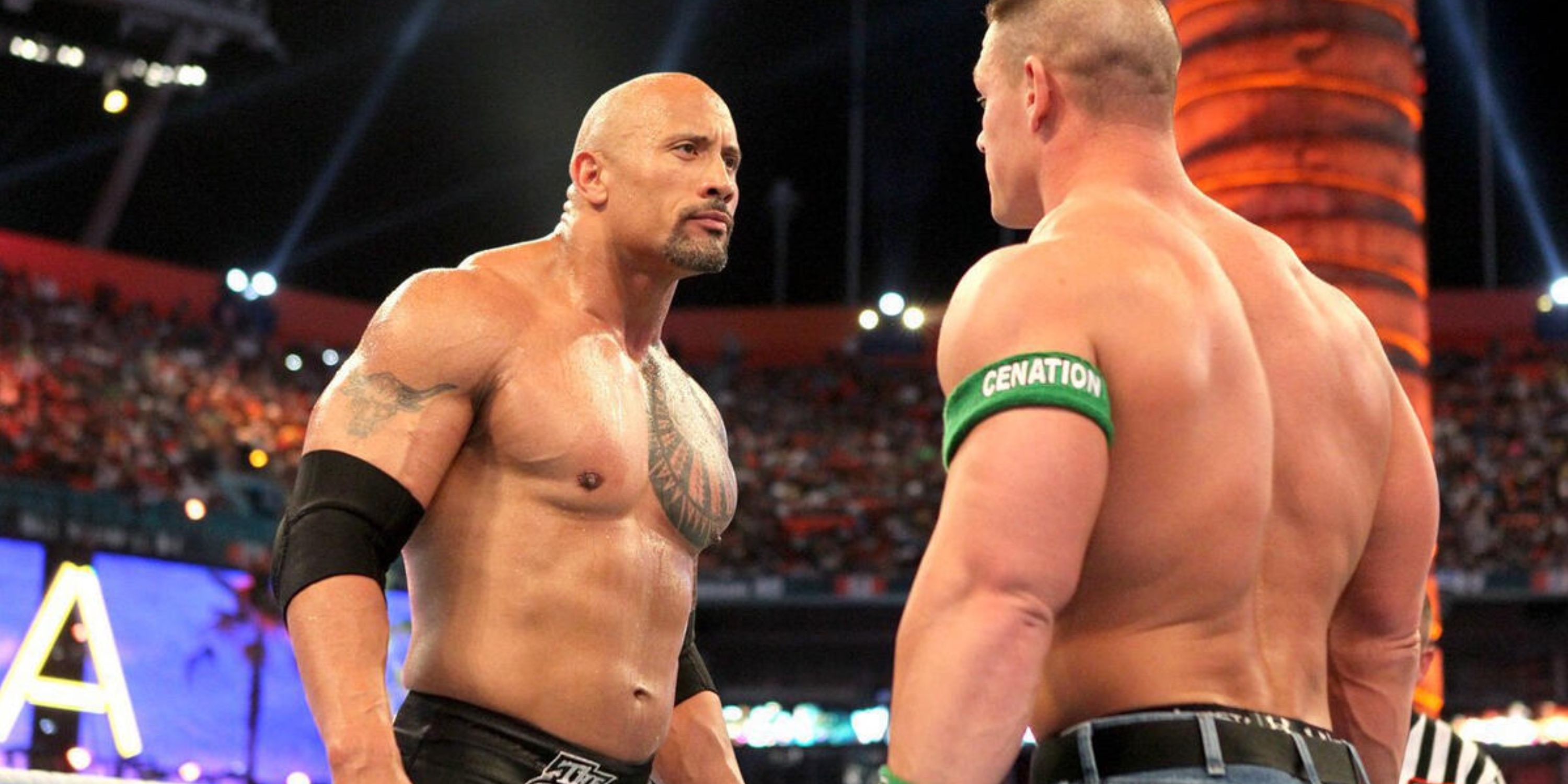 The Rock, John Cena WrestleMania WWE