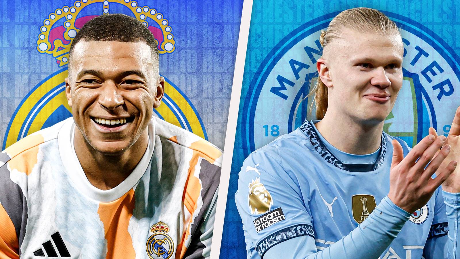 Man City vs Real Madrid lineups