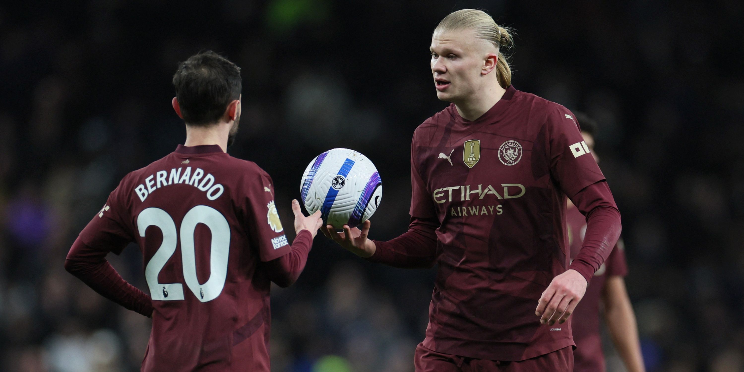 Erling Haaland and Bernardo Silva