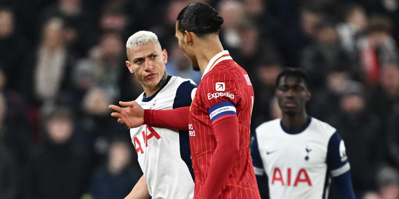 Fans Fume at Virgil van Dijk Elbow on Richarlison During Liverpool vs ...