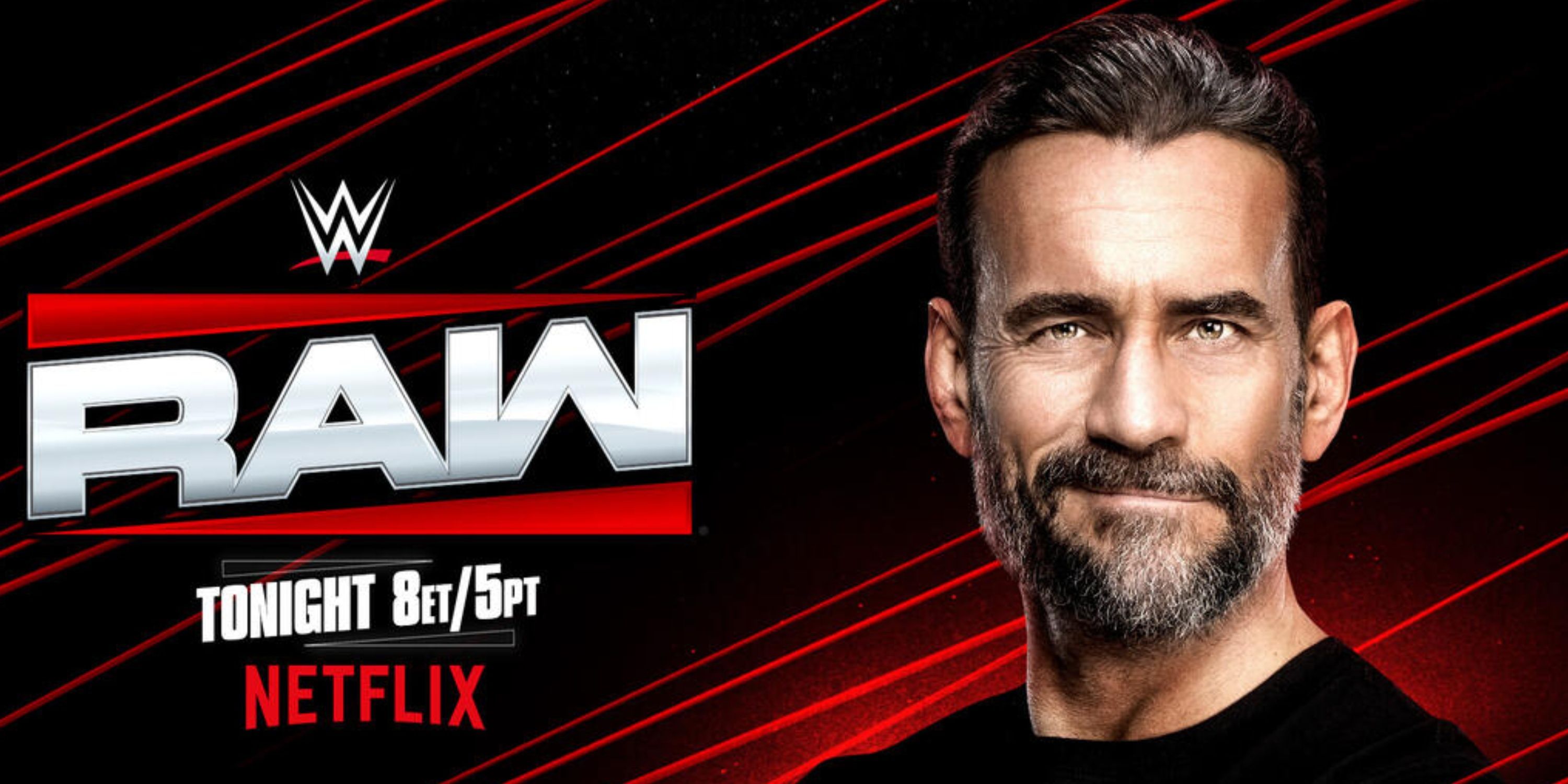 A WWE Raw promo poster with CM Punk.