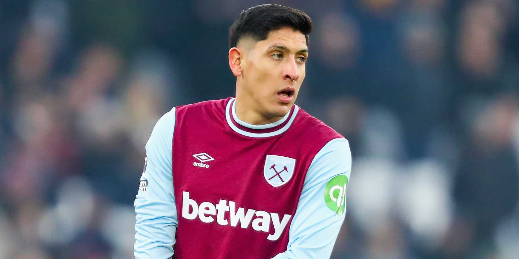Edson Alvarez in action for West Ham United