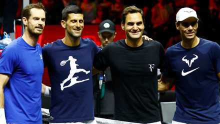 Andy Murray, Novak Djokovic, Roger Federer, and Rafael Nadal