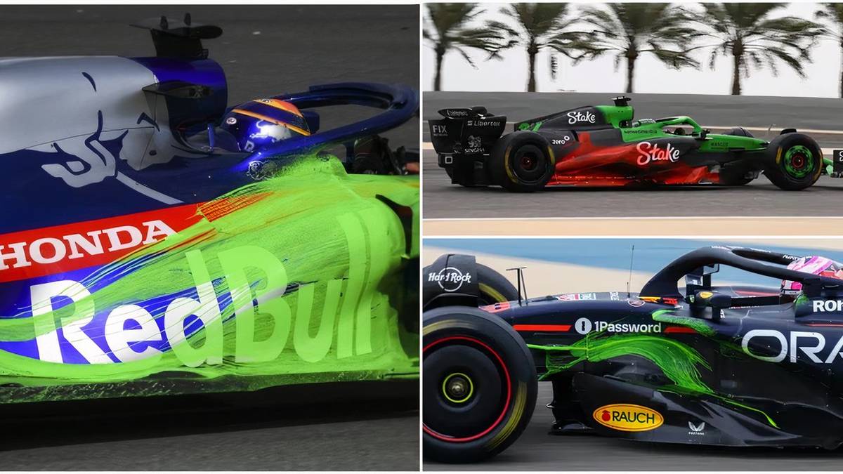 Why F1 Cars Have Special Fluorescent Paint on Them During Testing