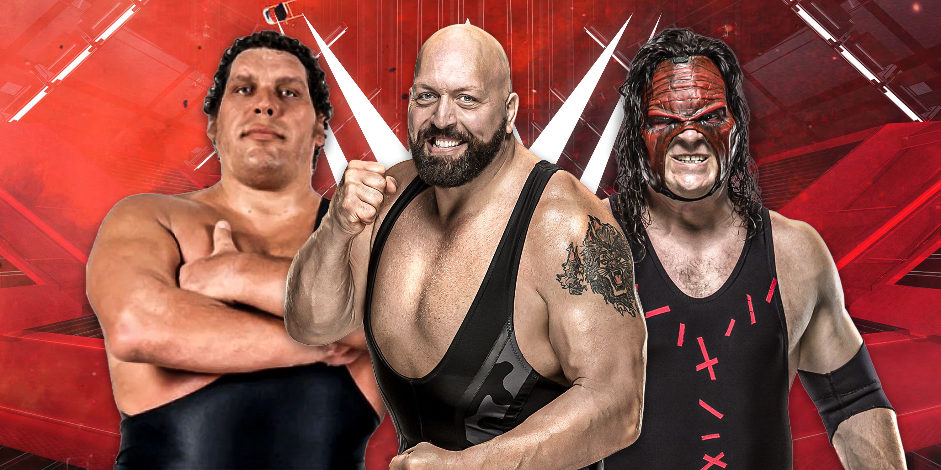 Andre the Giant, Big Show and Kane.